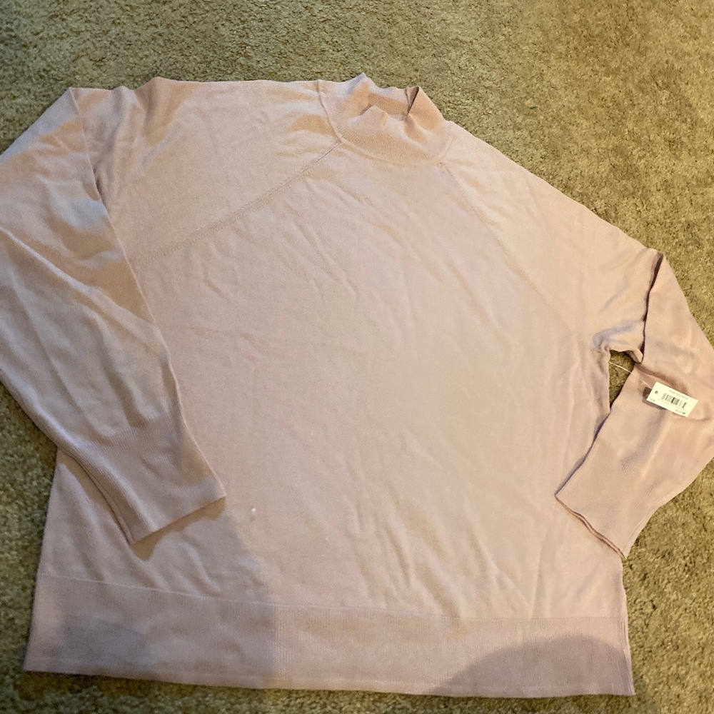 Daily Ritual womens dusty pink crew neck sweater Sz M new